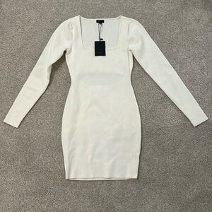 NBD white mini dress